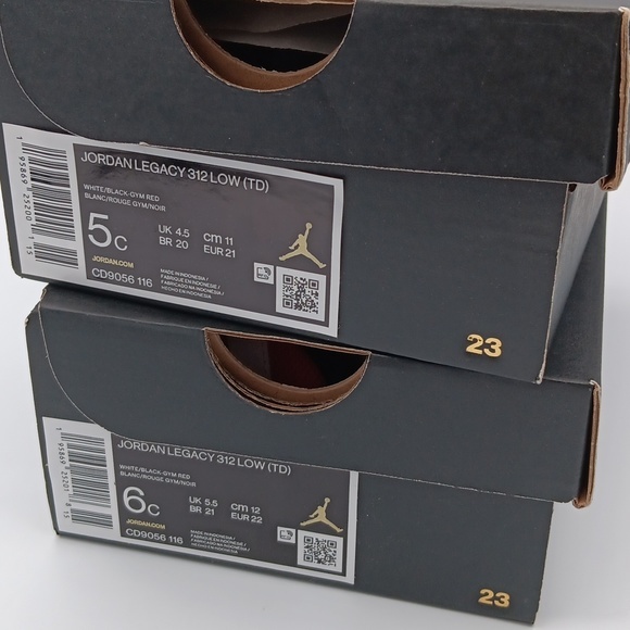 JORDAN LEGACY 312 LOW (TD) BOYS SHOES NEW WITH BOX 5C - Picture 9 of 9